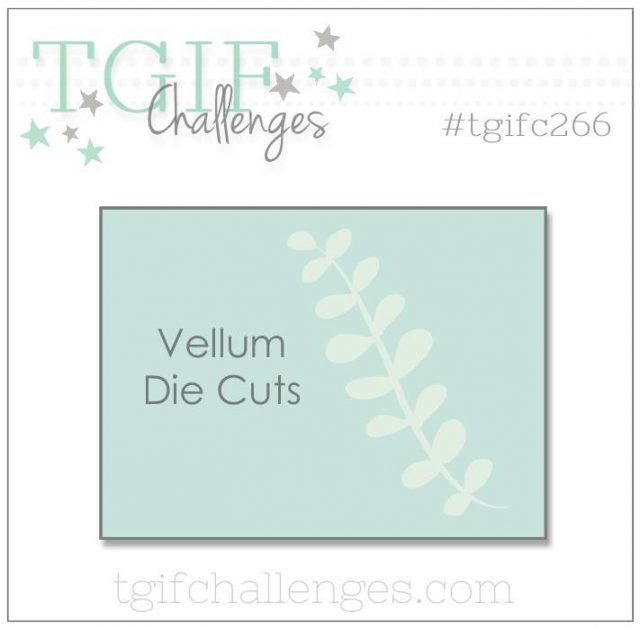 TGIFC266 Vellum Die Cuts Swimming In Stamps