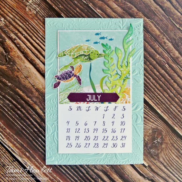 2021 Desktop Calendars - July & August | Swimming In Stamps