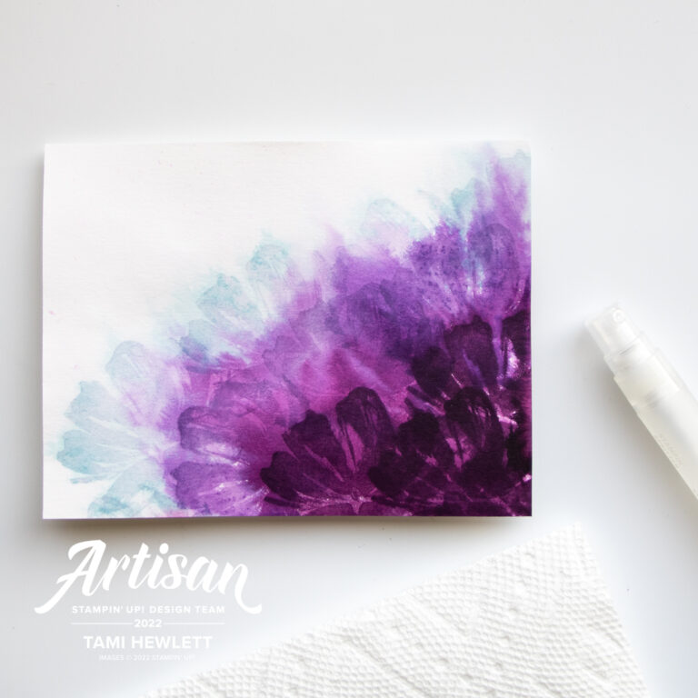 Artisan Design Team – Spritzed Watercolor Background Technique ...