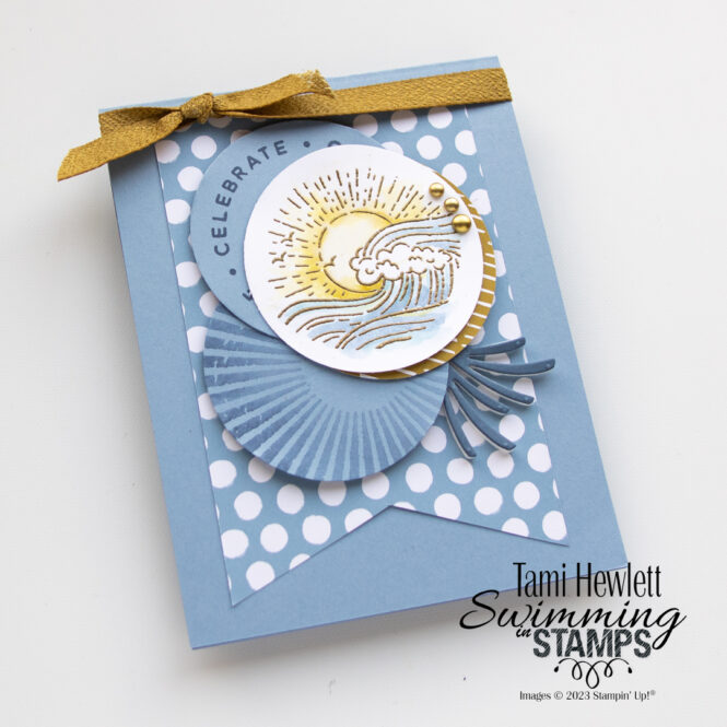 Boho Blue 3/8 (1 cm) Textured Ribbon by Stampin' Up!